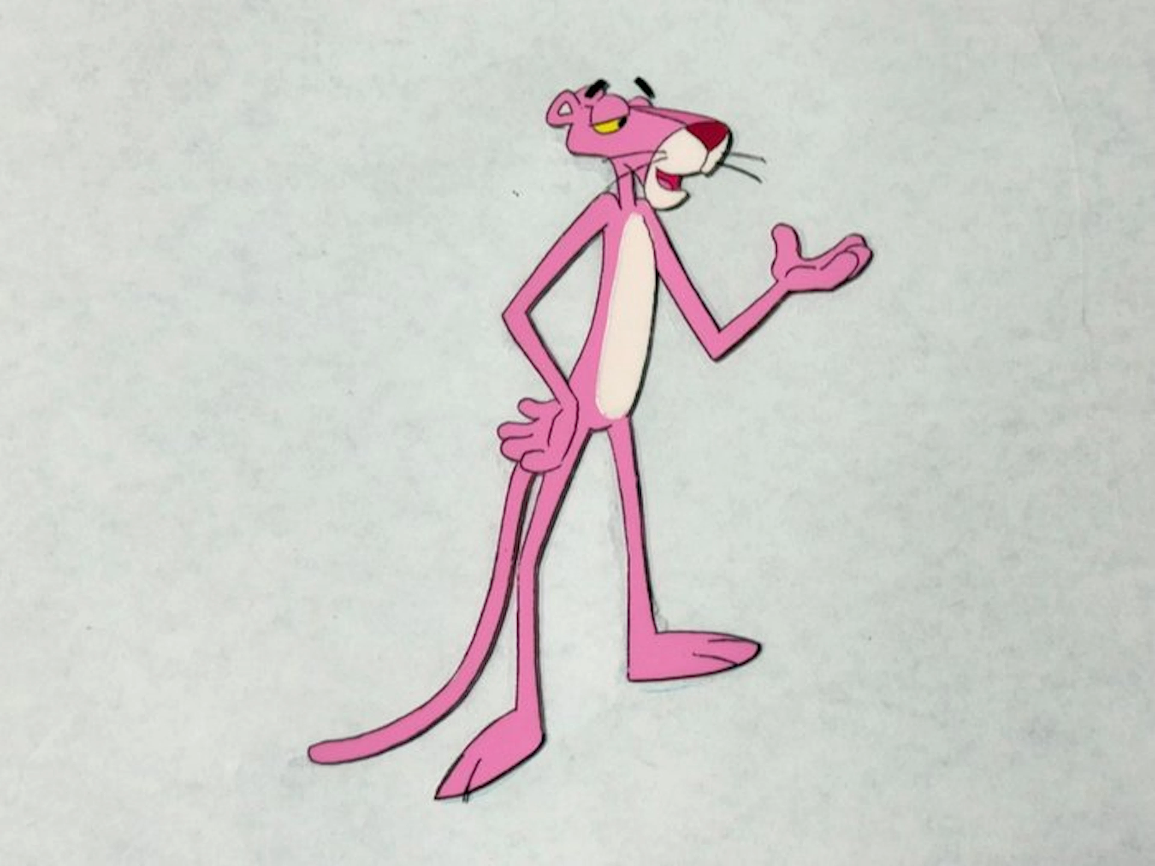Friz Freleng - Original animation cel and drawing of Pink...