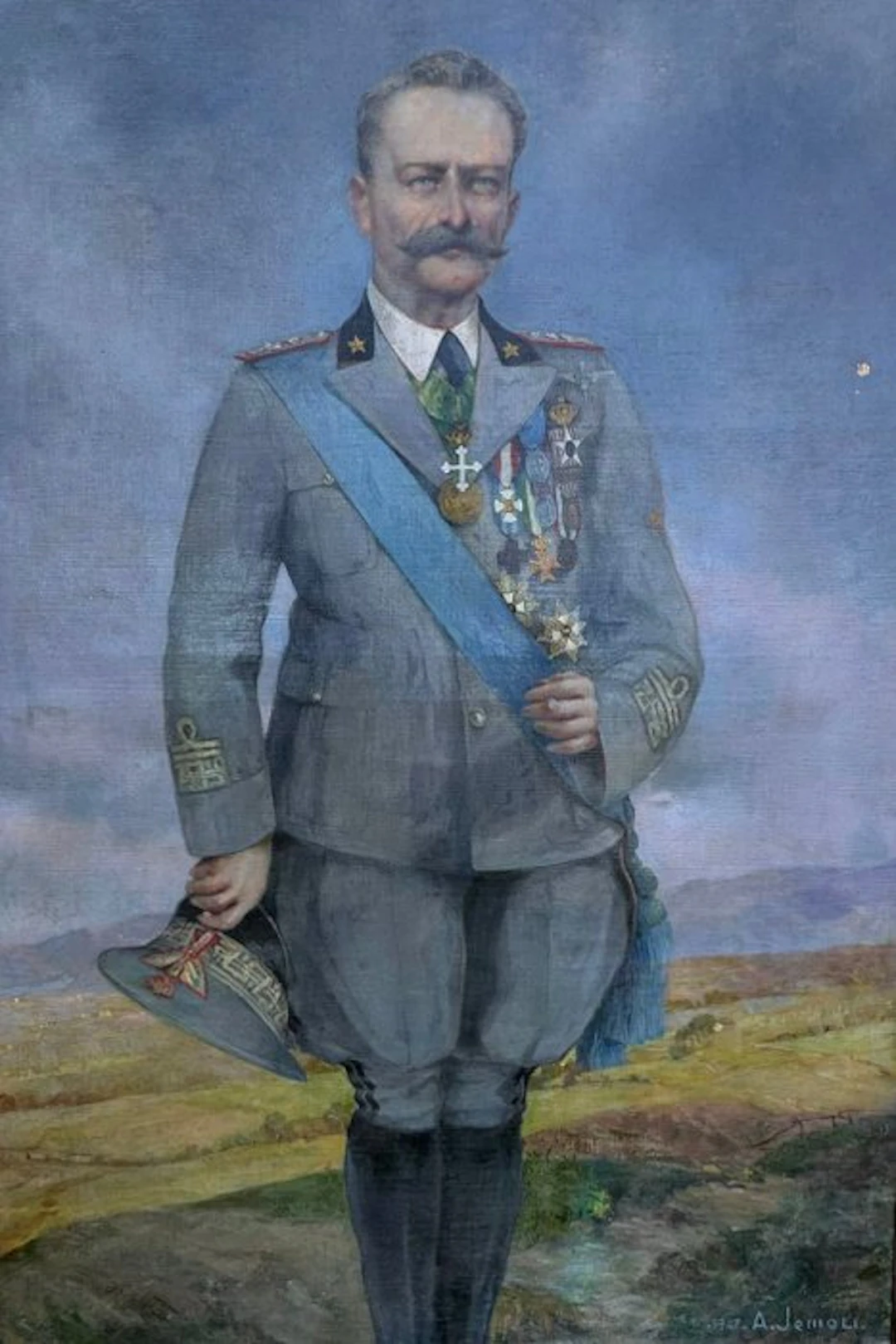 Italian school (XX) - Ritratto di militare della seconda guerra mondiale
