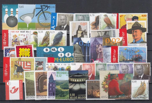 Belgium 2007 - the full year 2007 with all stamps and blocks