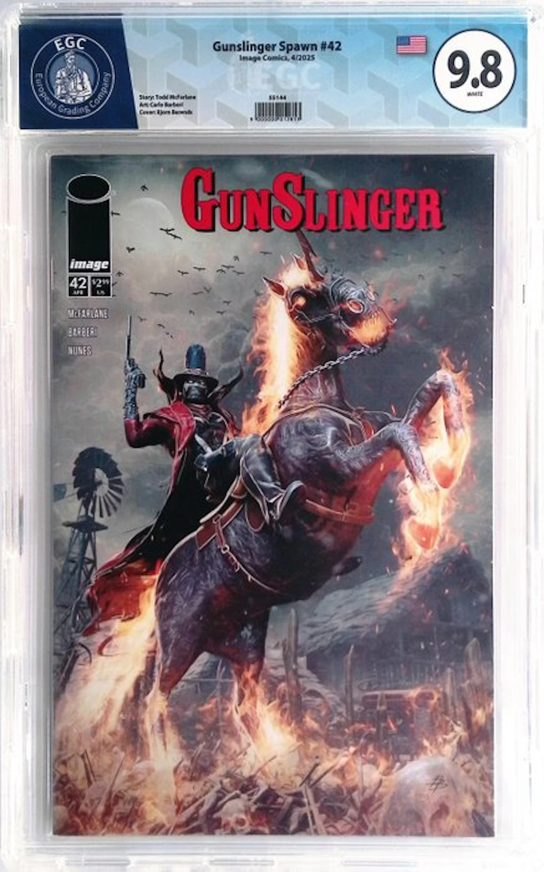 Gunslinger Spawn #42 - EGC 9.8 - 1 Graded comic - First edition - 2025