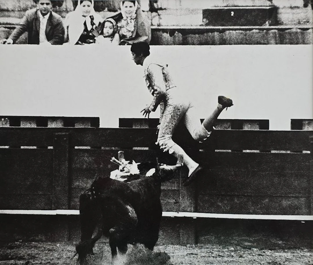 Michael Joseph (1941-) - Mozambique Bullfight - Escaping...