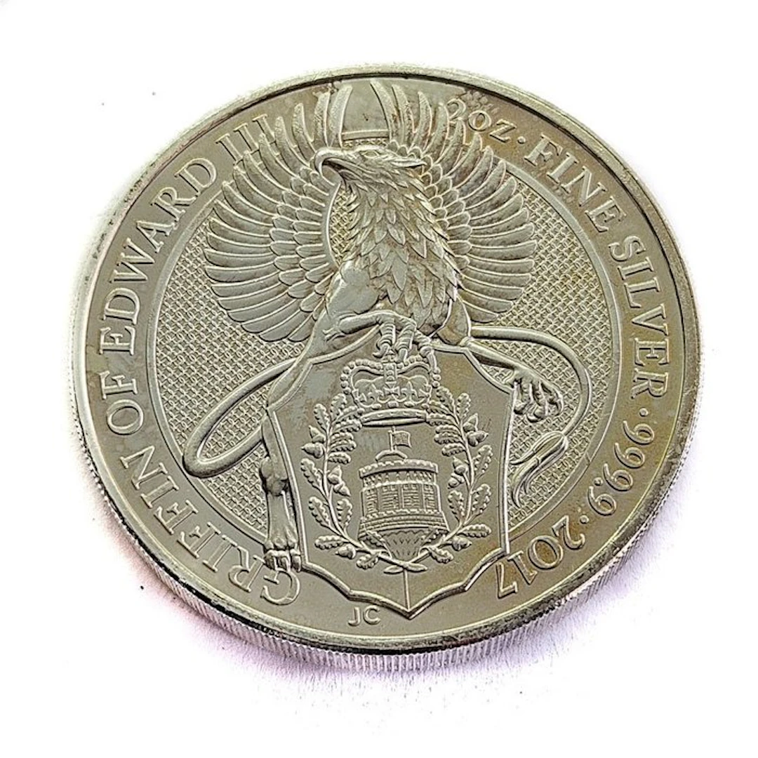 United Kingdom. 5 Pounds 2017, Griffin of Edward III, 2 Oz