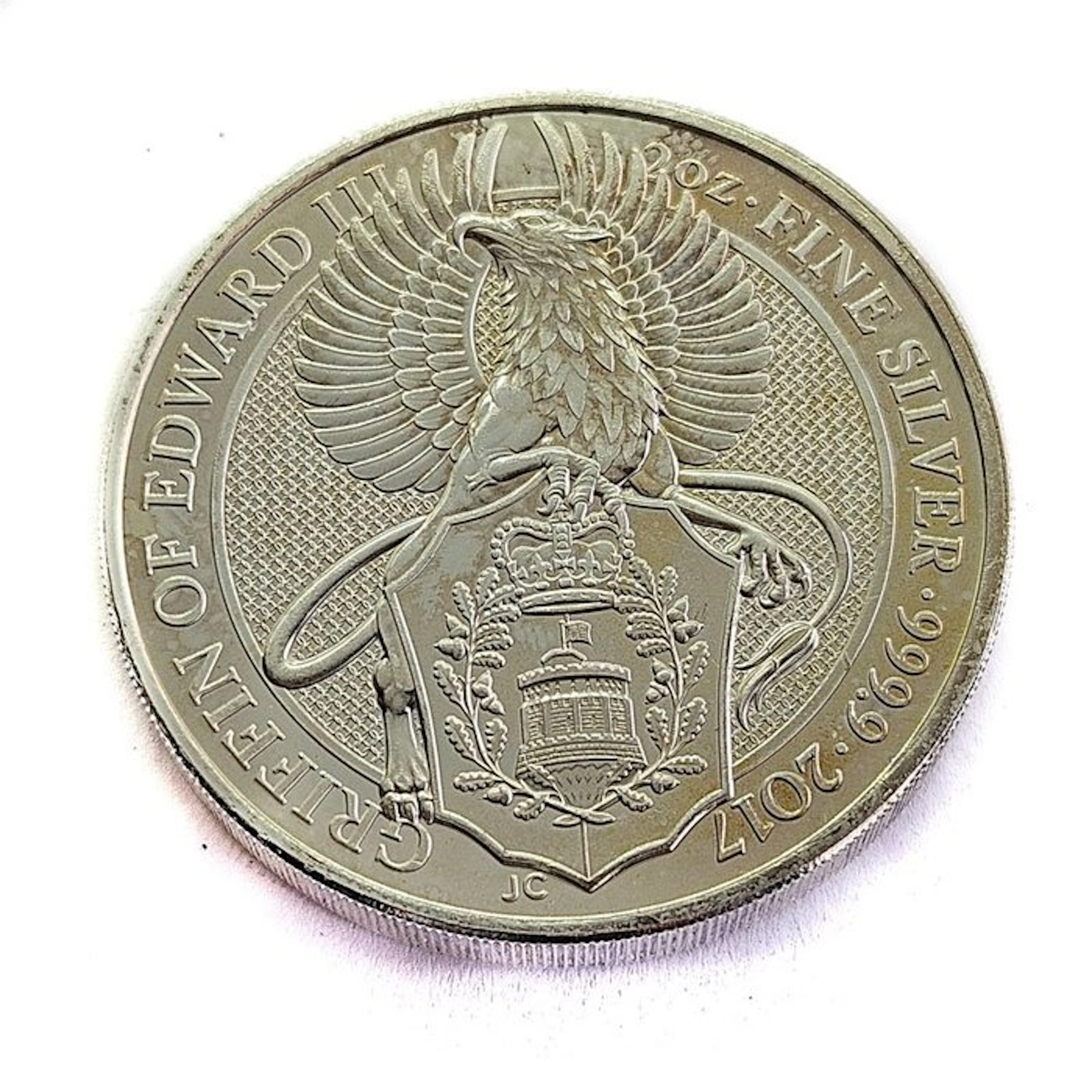 United Kingdom. 5 Pounds 2017, Griffin of Edward III, 2 Oz