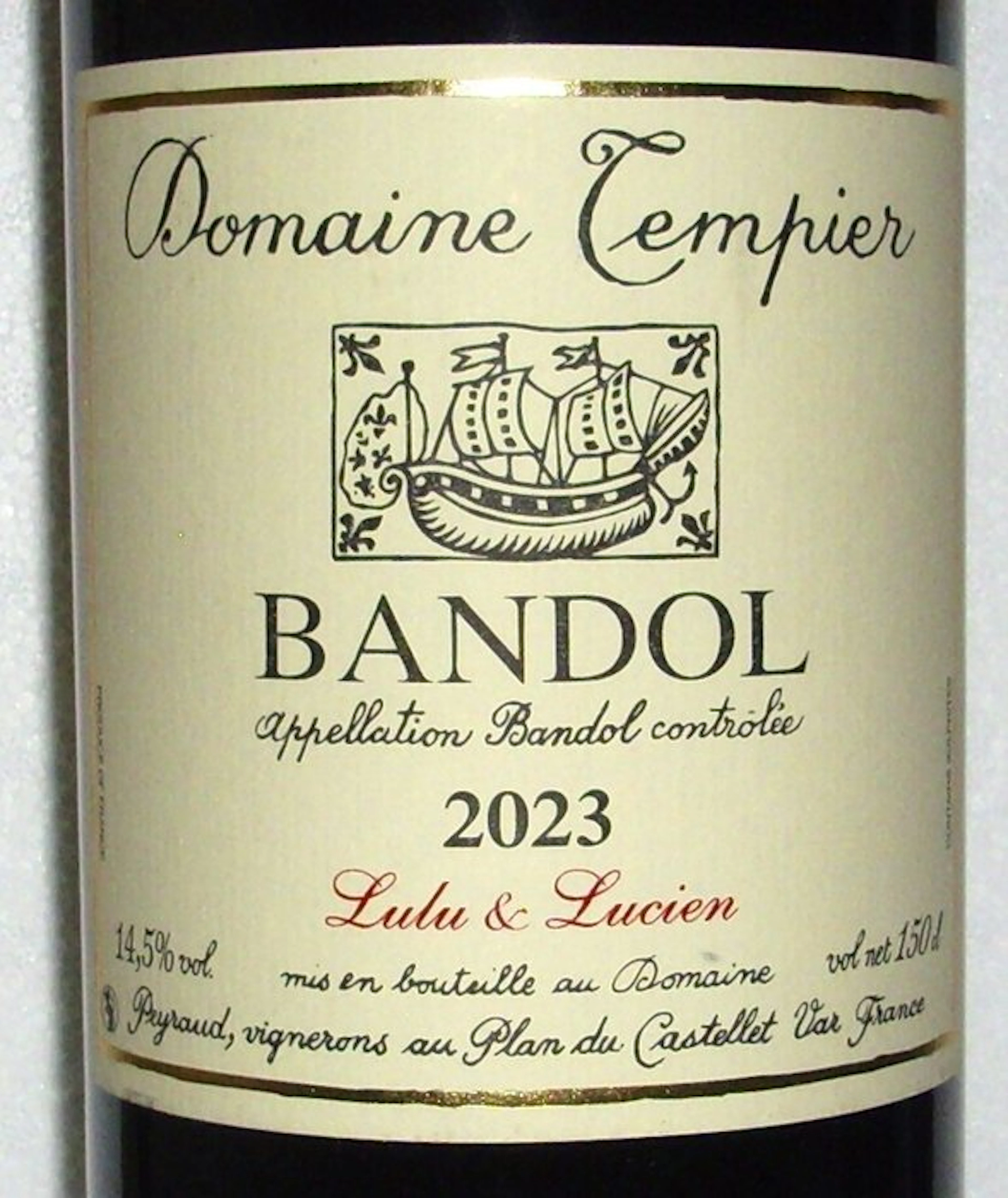 2023 Domaine Tempier Lulu & Lucien - Provence, Bandol - 1 Magnum (1.5L)