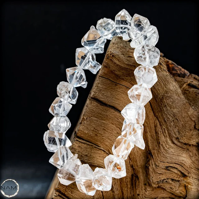Sehr seltenes natürliches Herkimer Diamant Armband 207,2ct- 41.44 g