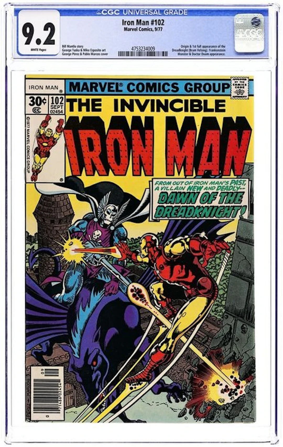Iron Man #102 - CGC 9.2 Origin & 1º St full Appearance of...