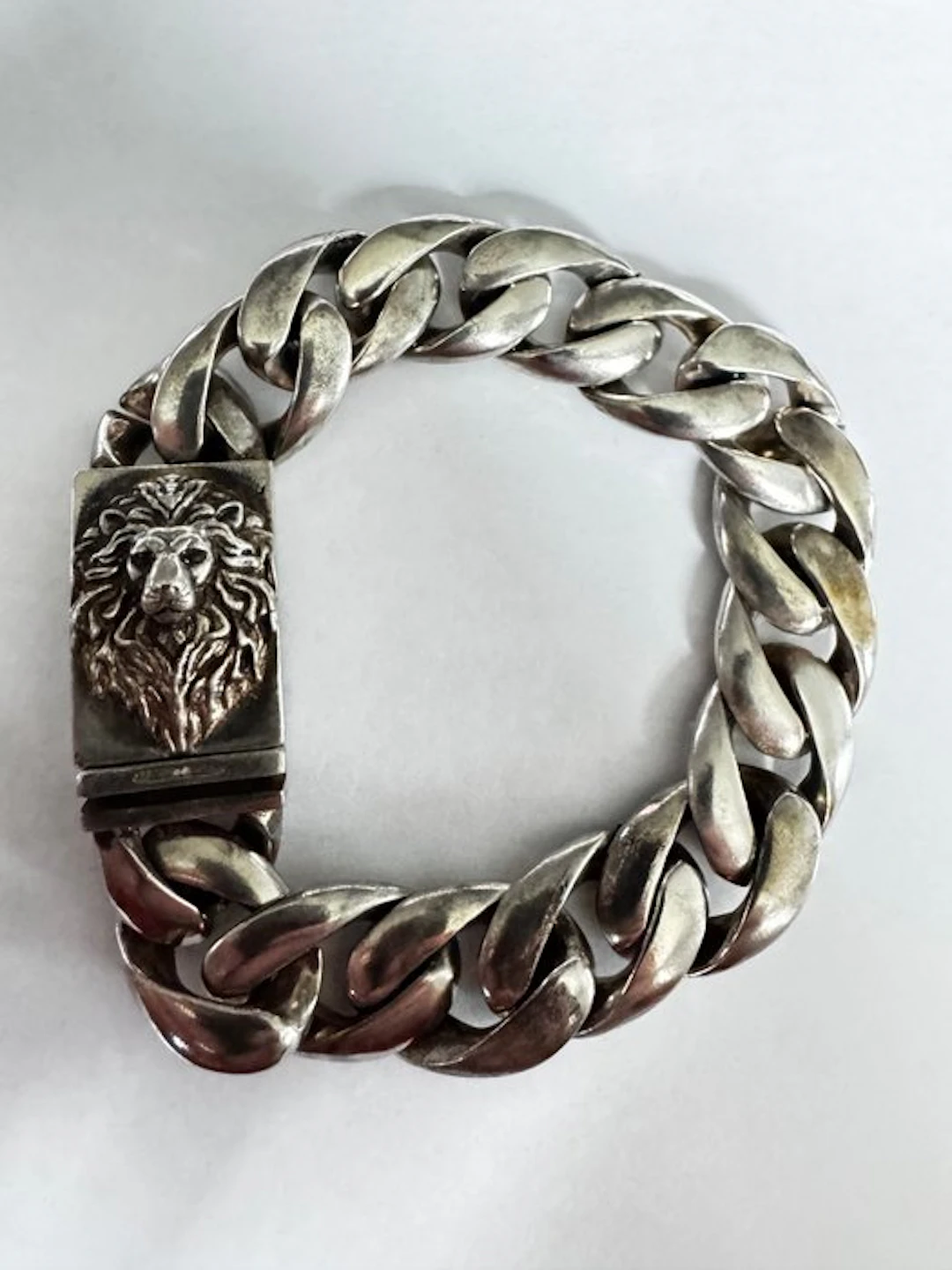 No reserve price - Bracelet Lion 925 Sterling Silver...