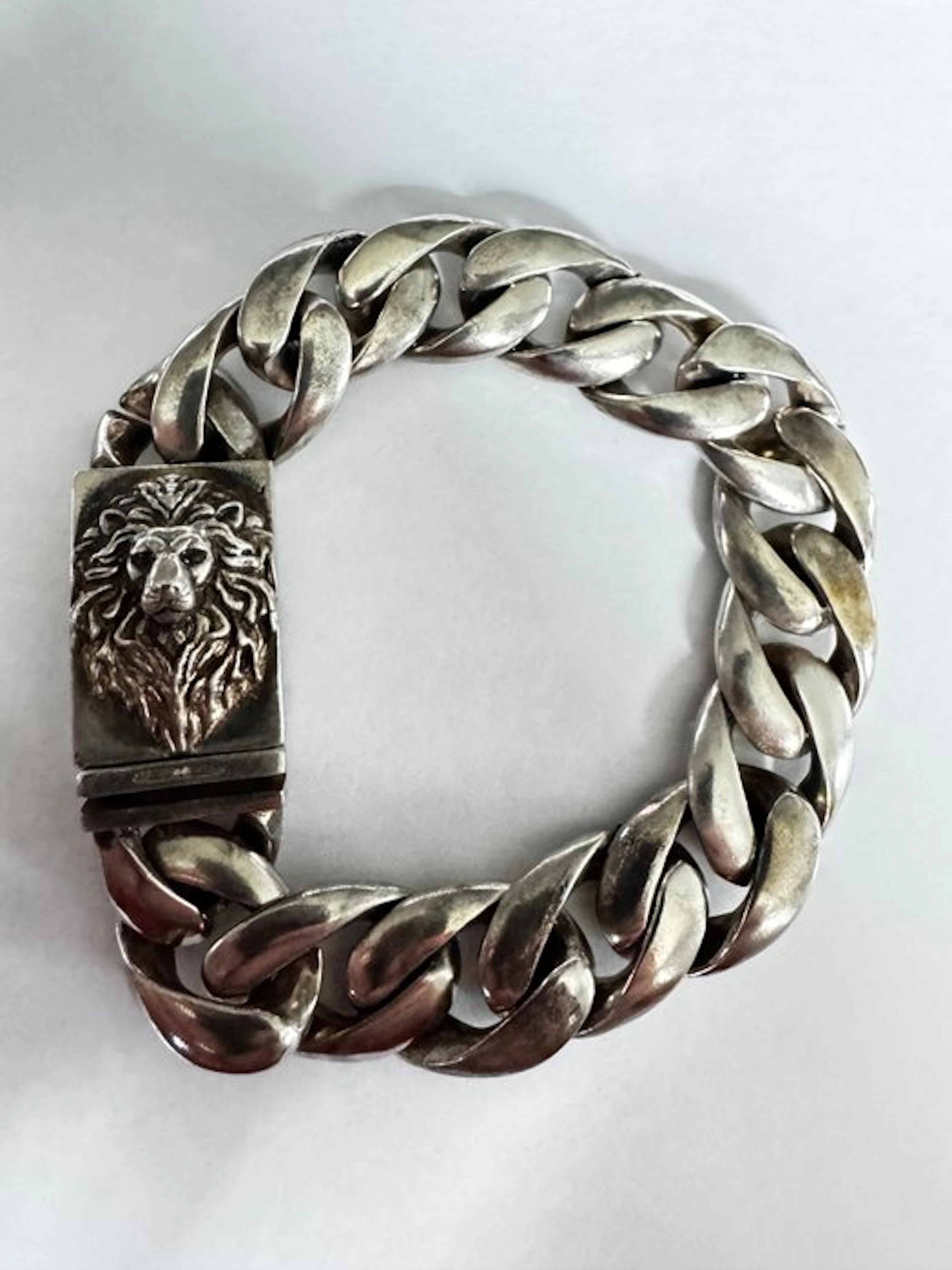 No reserve price - Bracelet Lion 925 Sterling Silver...
