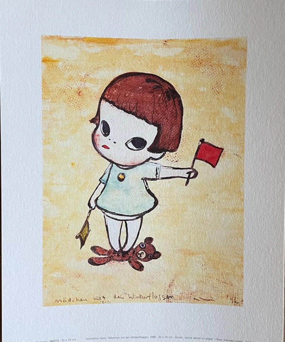 Yoshitomo Nara - Mädchen mit den Winkerflaggen