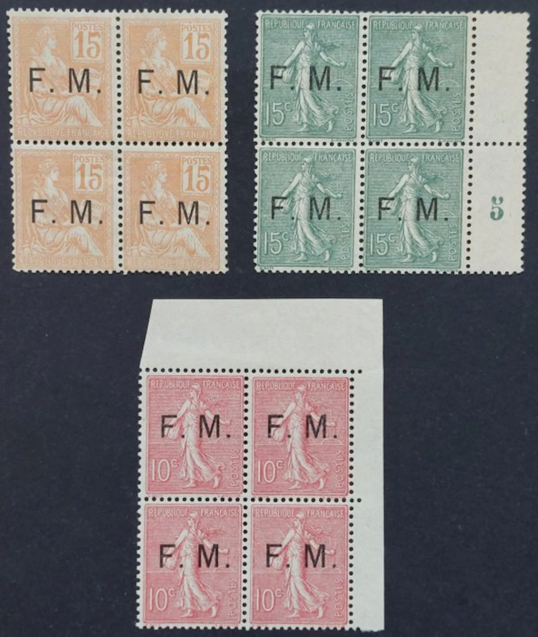 France 1901/1907 - Military Franchise