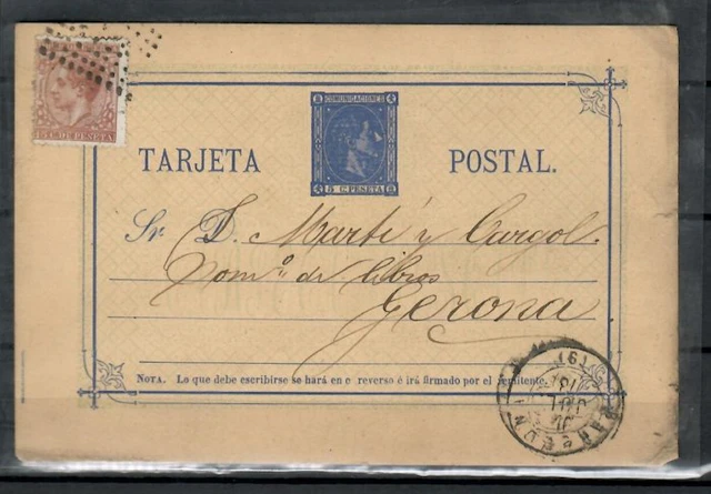 Spain 1875/1875 - Mint postal Edifil 9 and a lot of 9...
