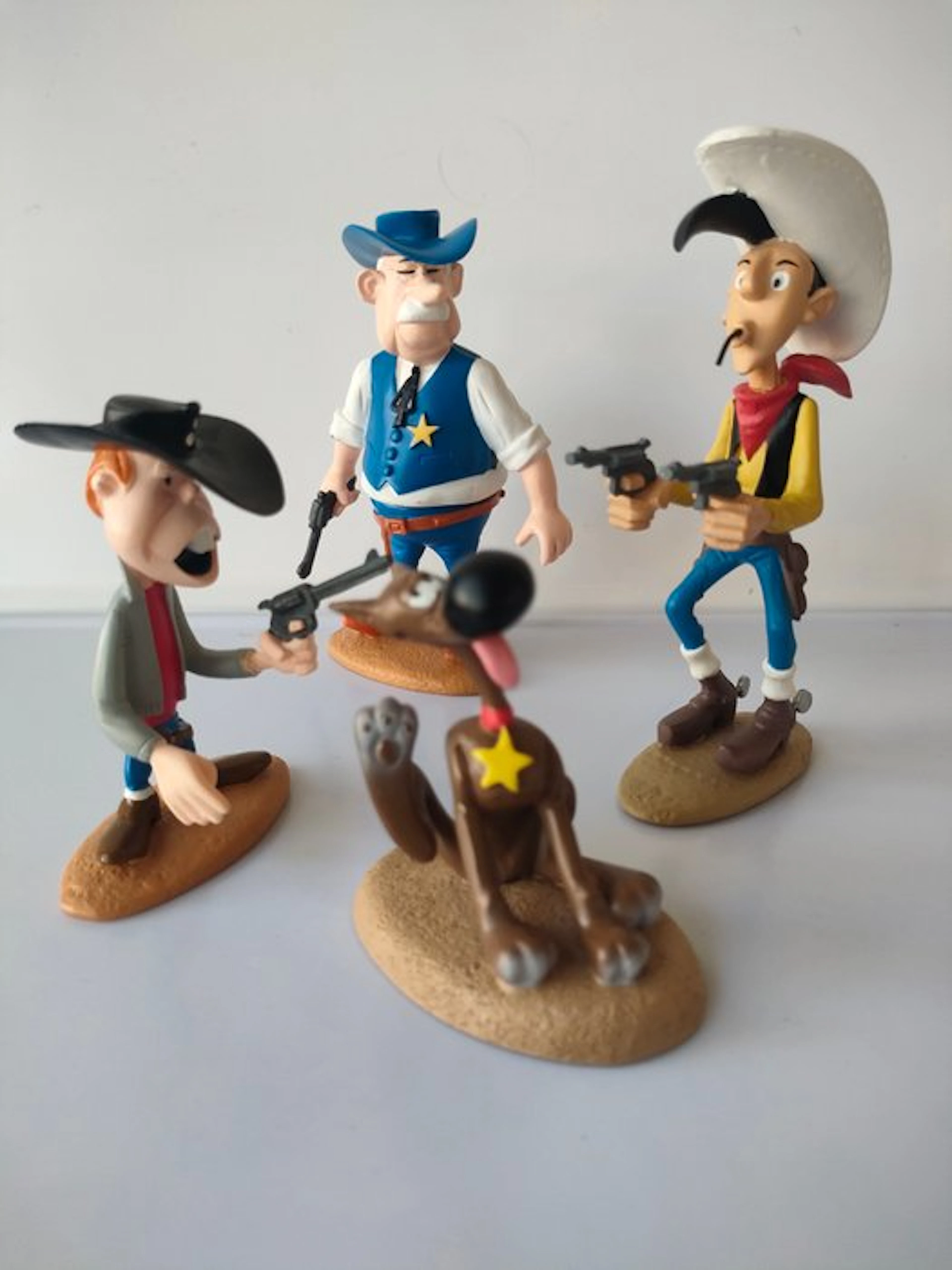 Atlas / Marie Leblon - Lucky Luke - 4x figurines - 2003