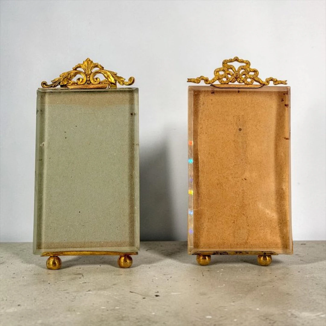 Frame (2)- Louis XVI - Brass, Crystal - Dorados in Ormolú style
