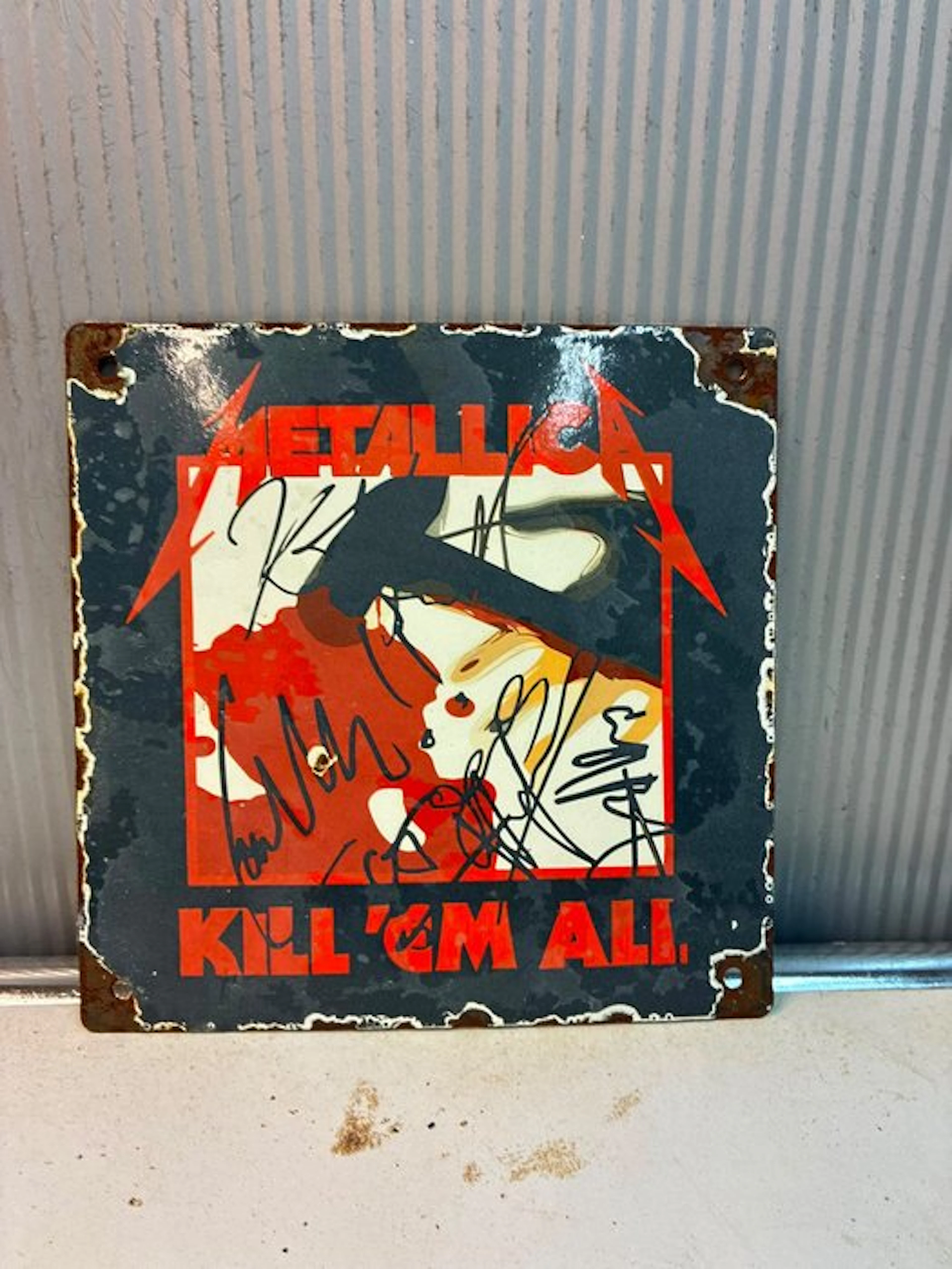 Metallica – Kill 'Em All – Emaille Muziekbord – Heavy...