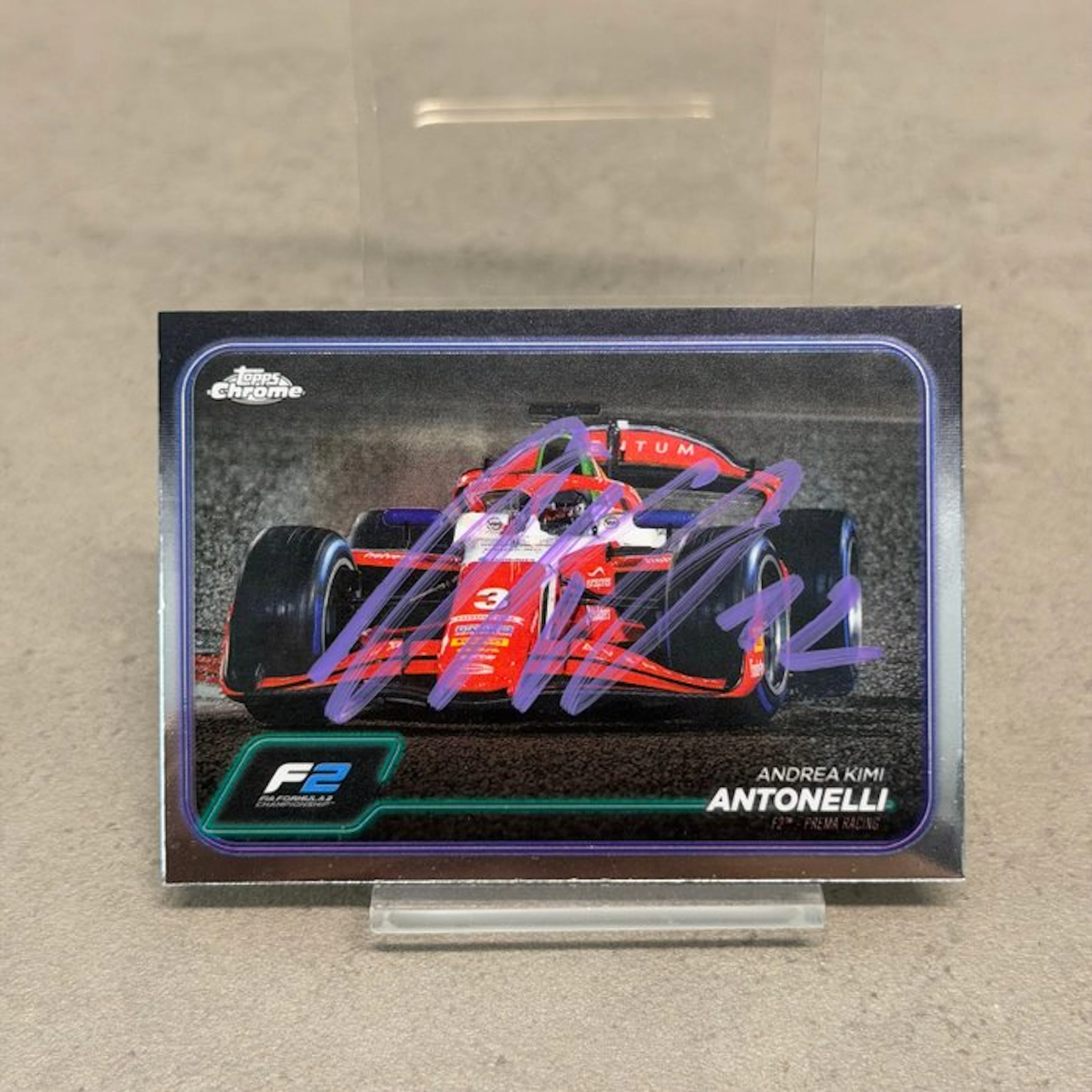 Mercedes - Topps Chrome 94 F2 Prema Racing Signed Card...