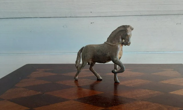 P. Chenet - Statue, Paard - 10 cm - Bronze