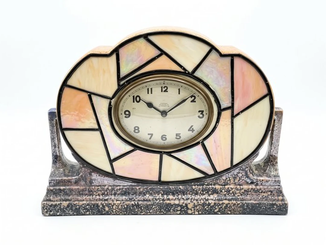 pendulum - majolique wasmuel - Art Deco Earthenware...