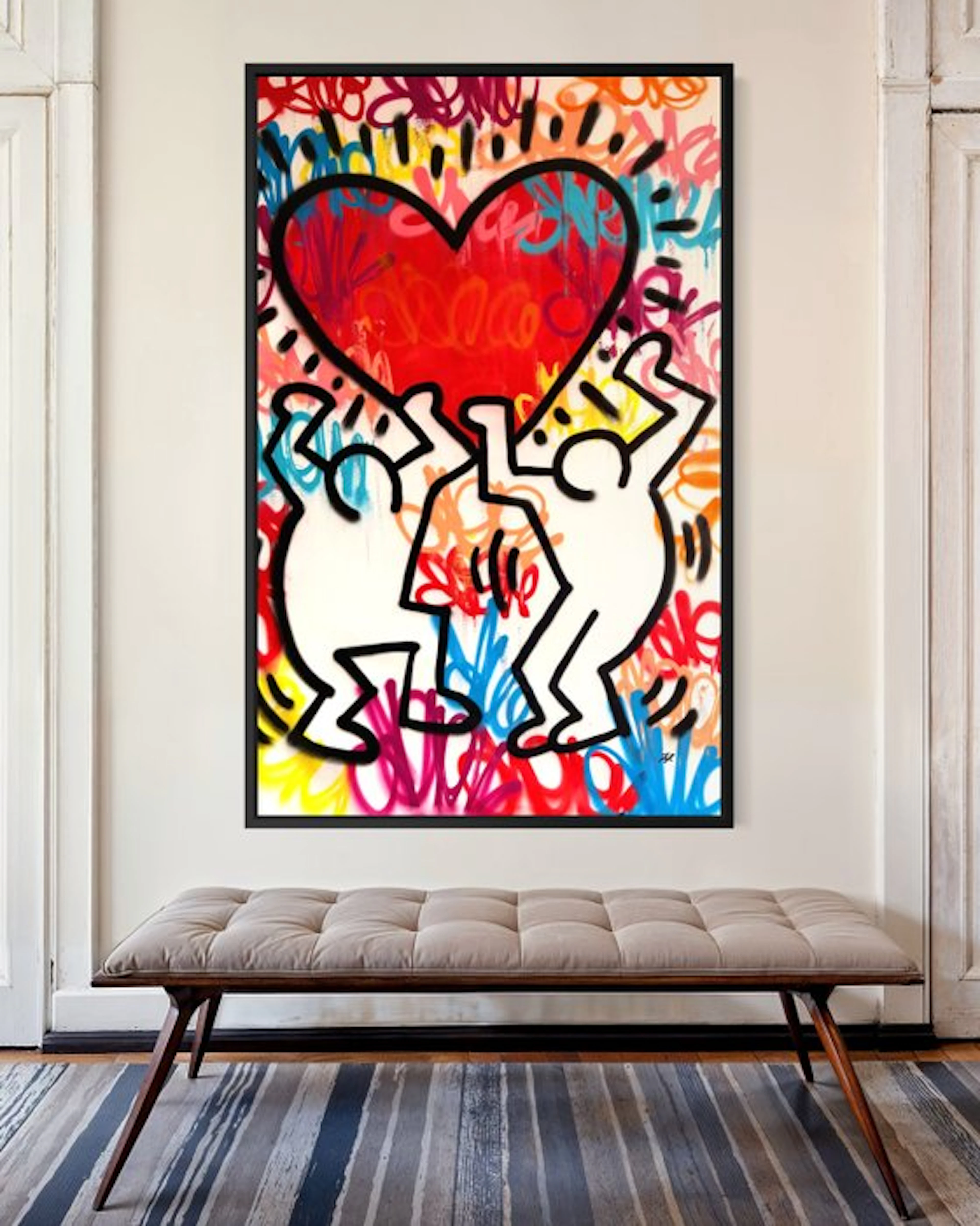 Gunnar Zyl - Heart / Keith Haring & Zyl XXL