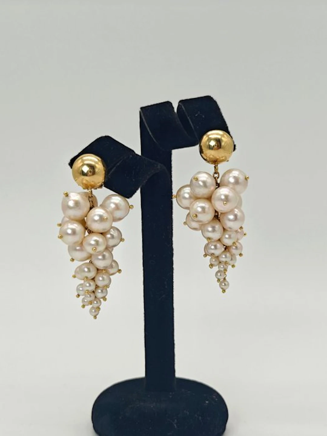 Earrings - 18 kt. Yellow gold - Akoya Pearl