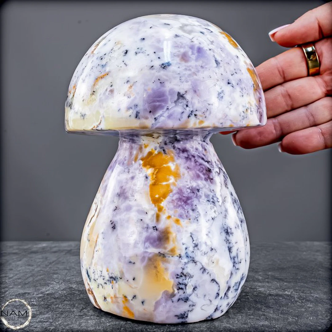 Stunning purple opal mushroom from Madagascar – An...