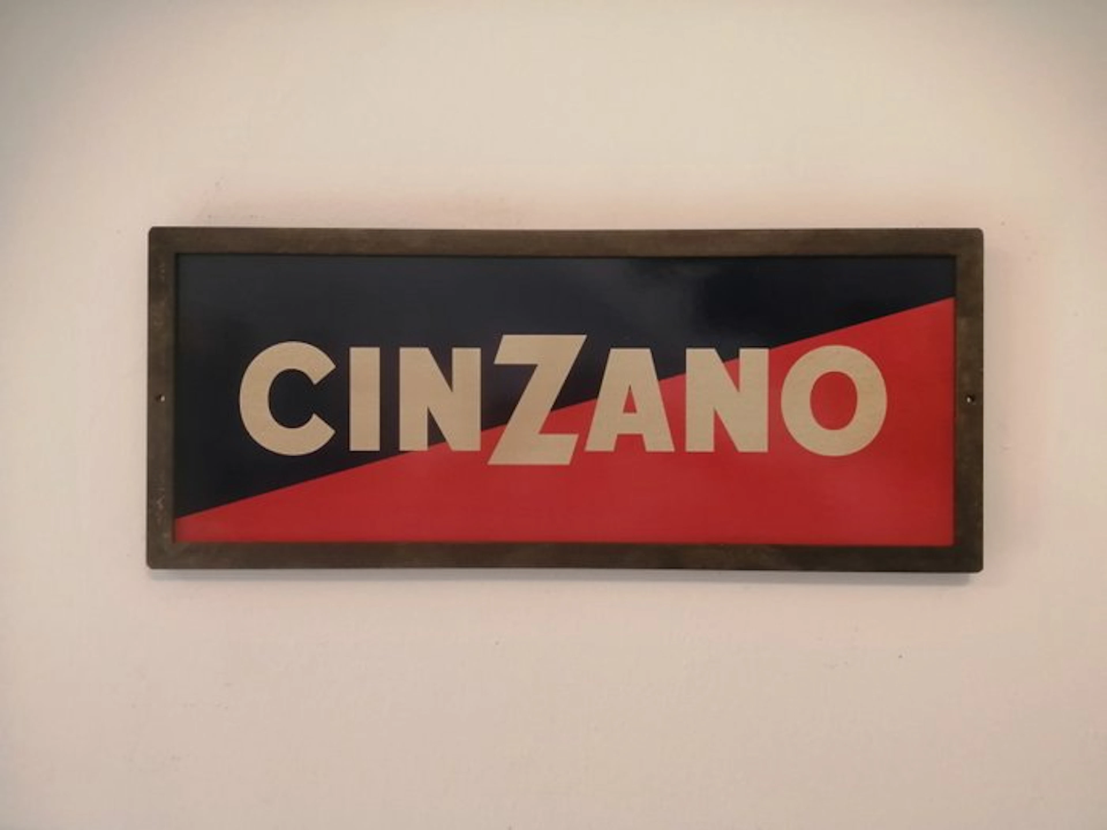 Cinzano soda - Cinzano Soda - Advertising sign - 1970 - Iron
