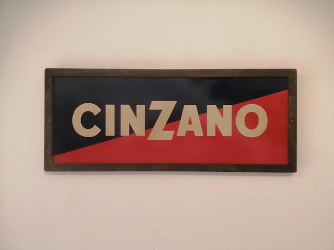 Cinzano soda - Cinzano Soda - Advertising sign - 1970 - Iron