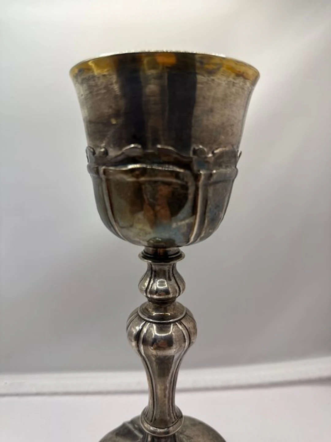 Acid-tested silver liturgical chalice. - Silver - 1750-1800 - Silver chalice