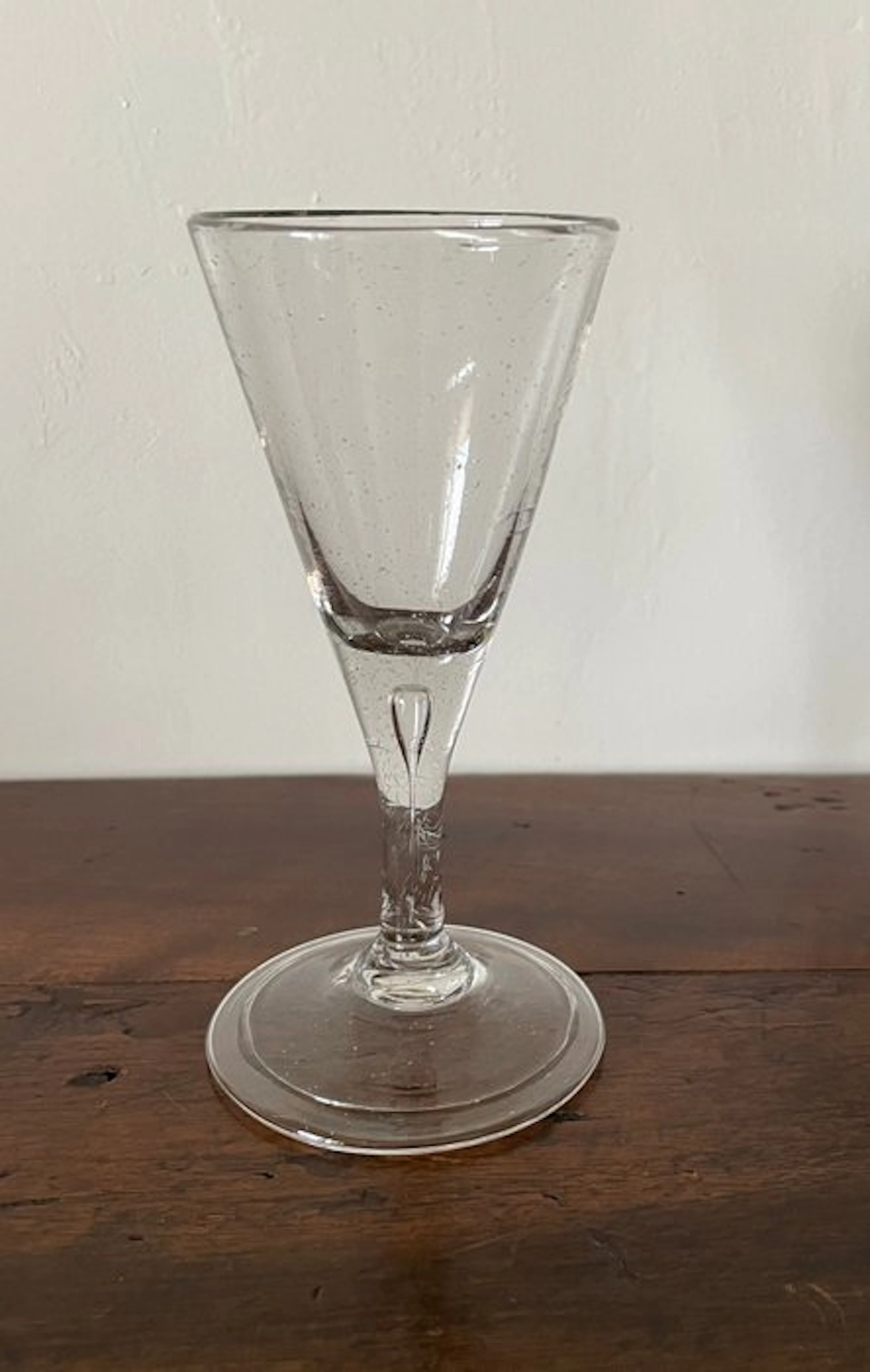 Wine glass - Cornet glass, mid-18th century