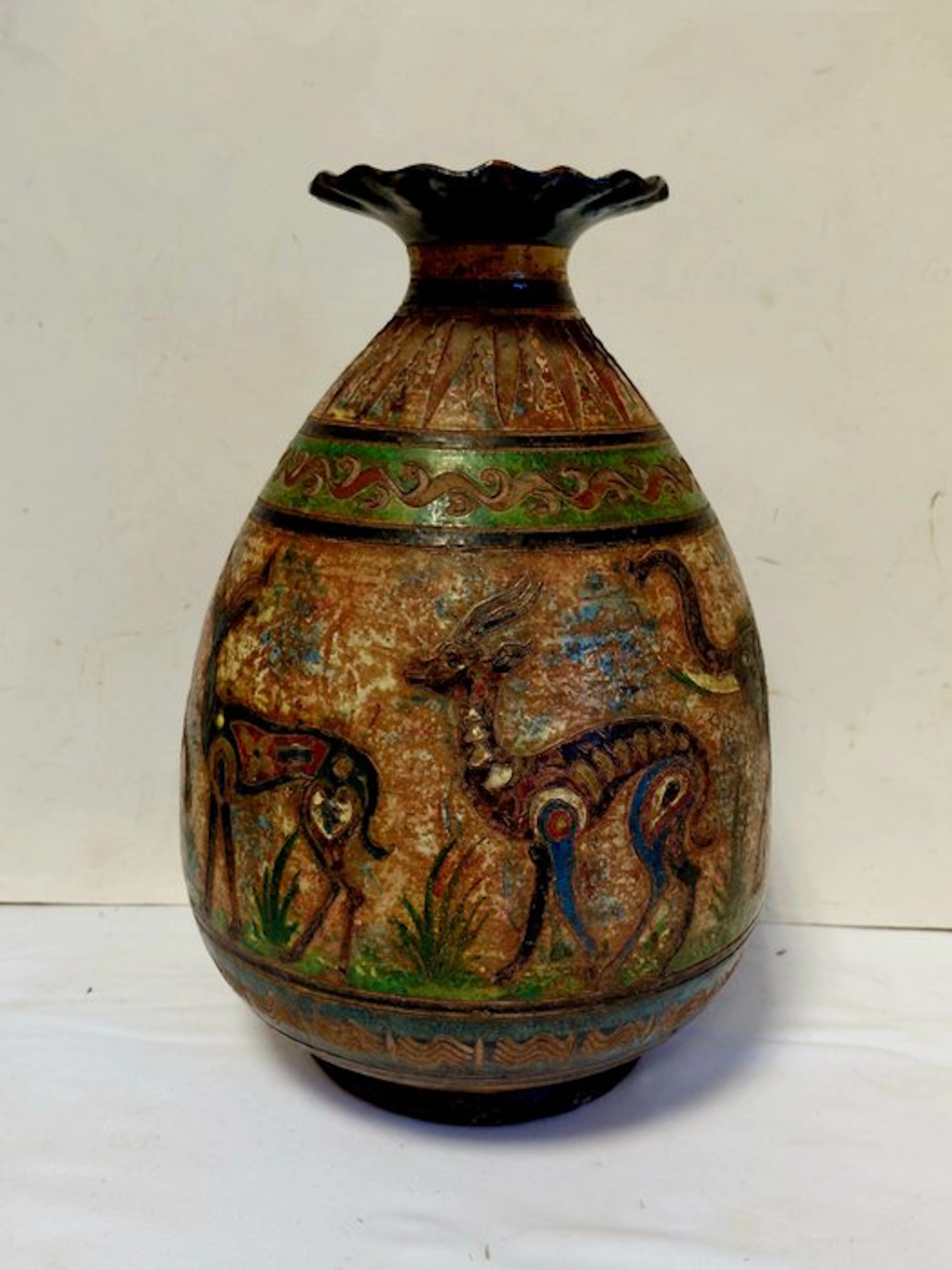 Montopoli - illeggibile - Double gourd vase - Earthenware