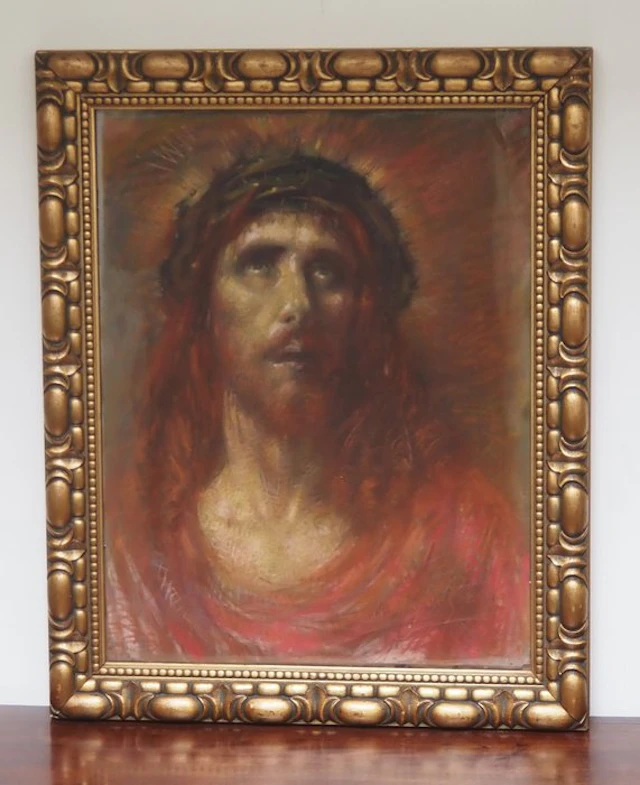 Henry de Groux - Christ with crown of thorns