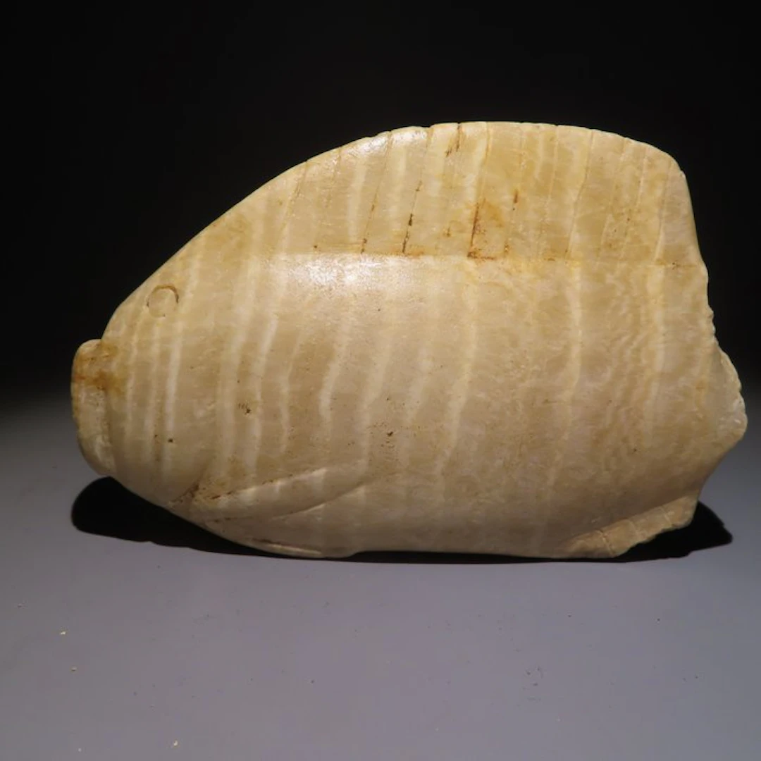 Ancient Egyptian Alabaster Canopic jar