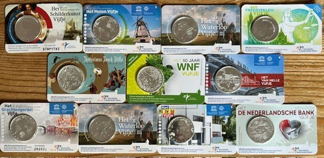 Netherlands. 5 Euro 2011/2016 (11 stuks) (No reserve price)
