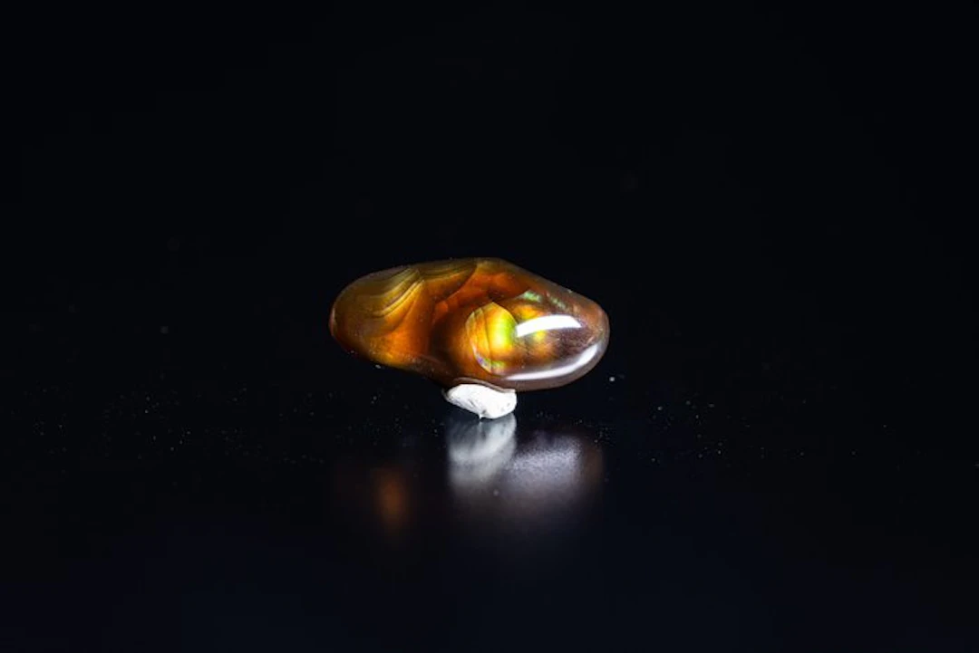 EXCEPTIONAL Fire Agate 3.47 carats - Mexico - Height...