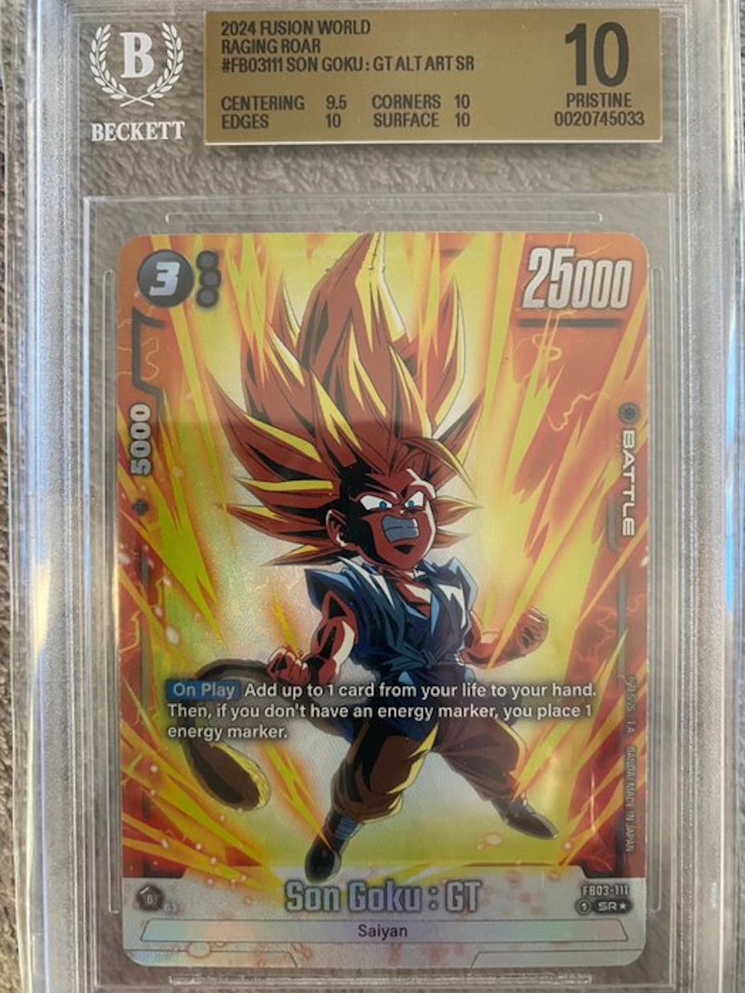 Bandai - 1 Graded card - Dragon Ball, Dragon Ball Z - Beckett 10