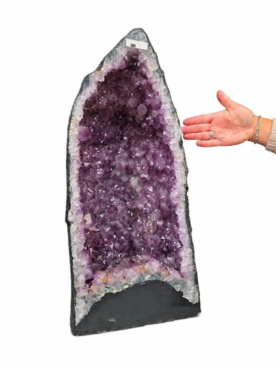 XL Amethyst Geode + Certificate - Height: 60 cm - Width: 28 cm- 37.82 kg