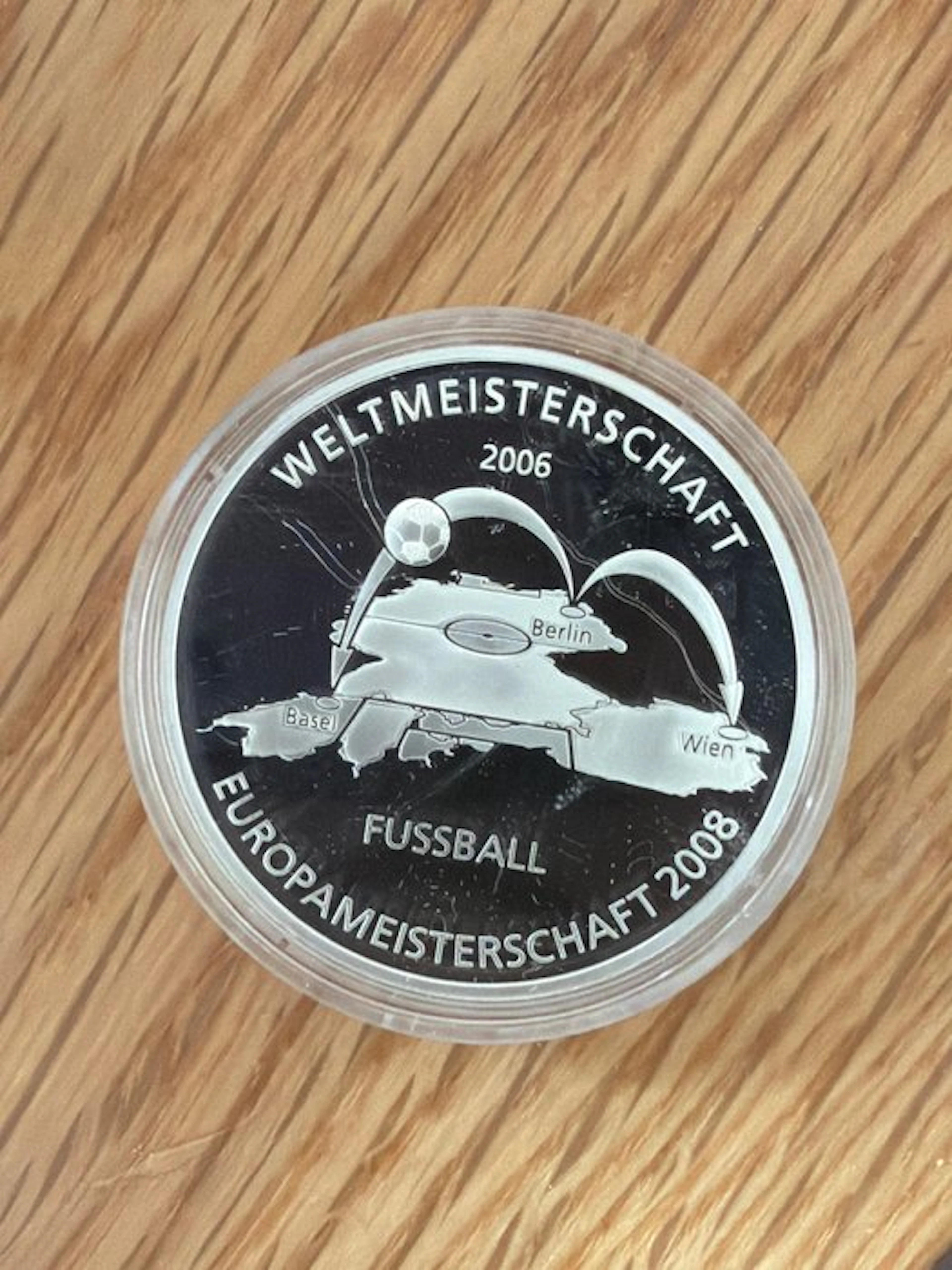 Europe. Silver medal WM 2006 Fußball - 20g (.925) Silber (No reserve price)