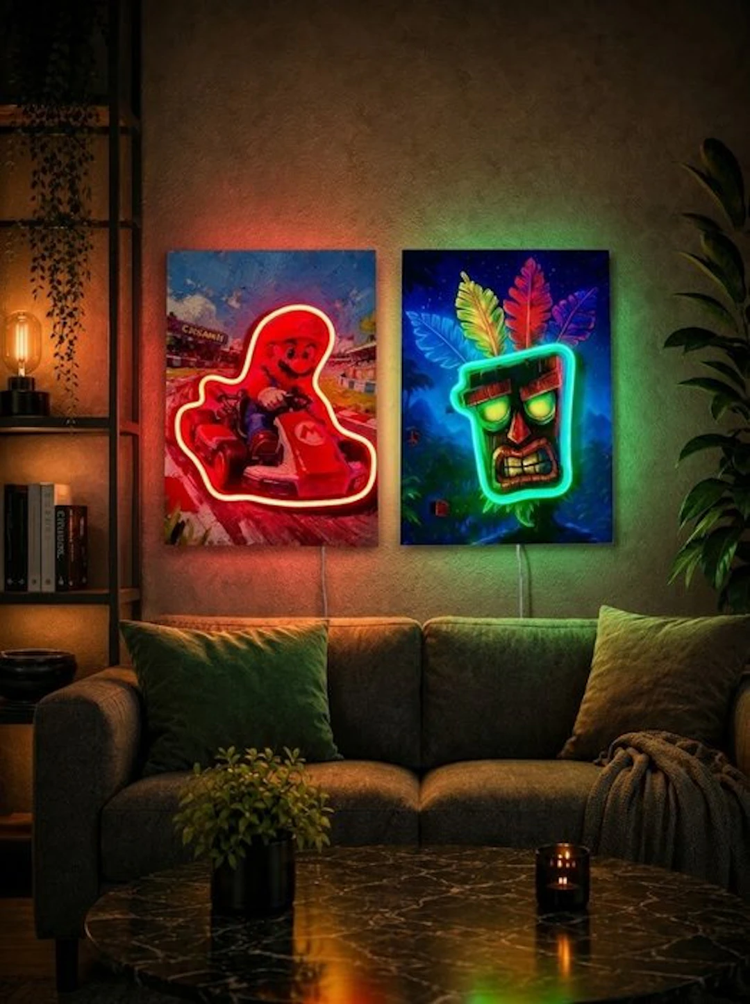 LEDMansion - Gaming Legends Duo – Mario Kart & Aku Aku