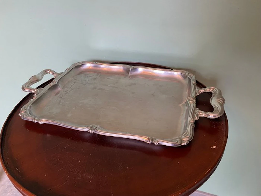 Alessi - Serving dish - Steel - Baroque tray by Alessi