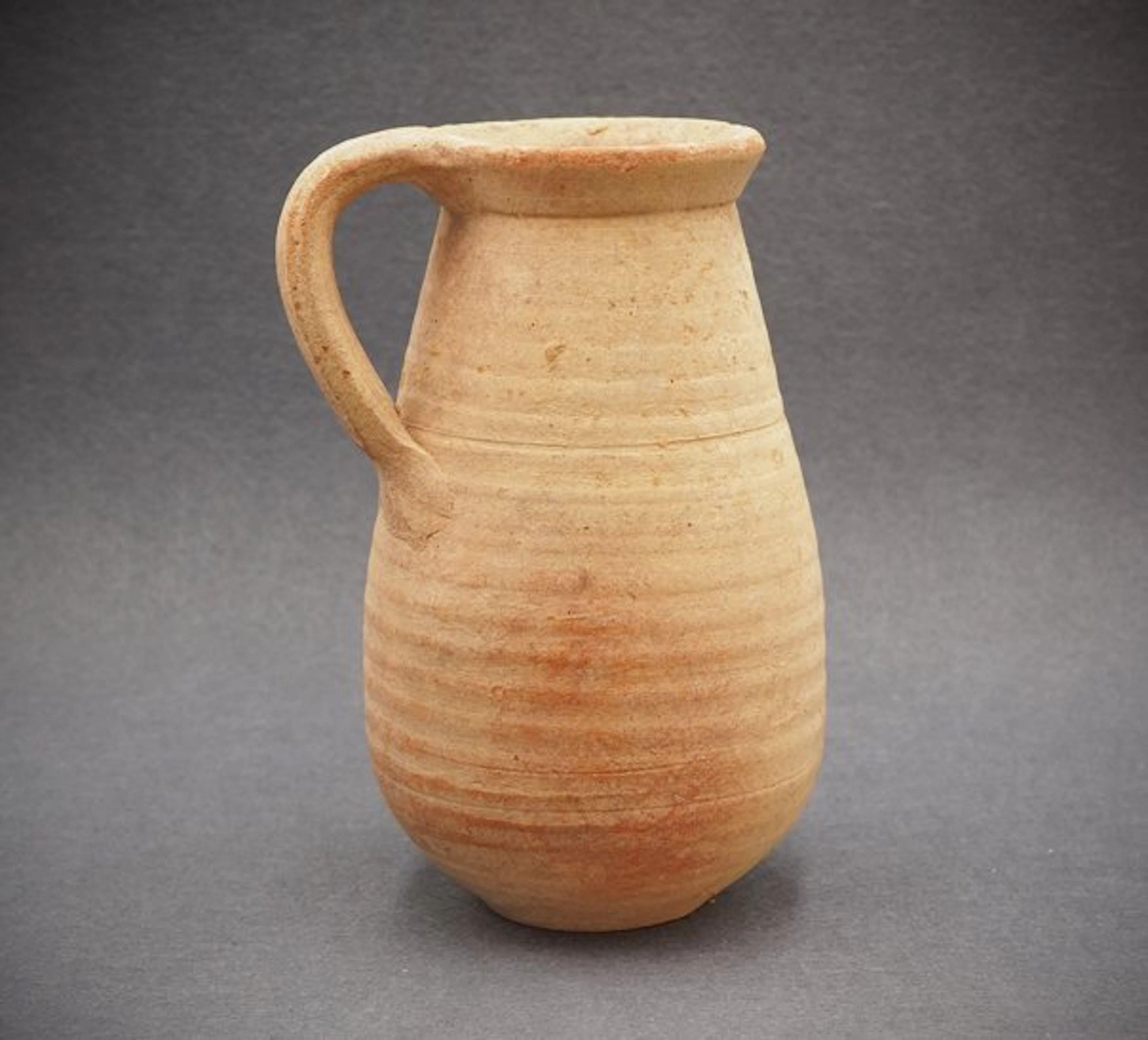 Ancient Roman buff terracotta jug - 154 mm