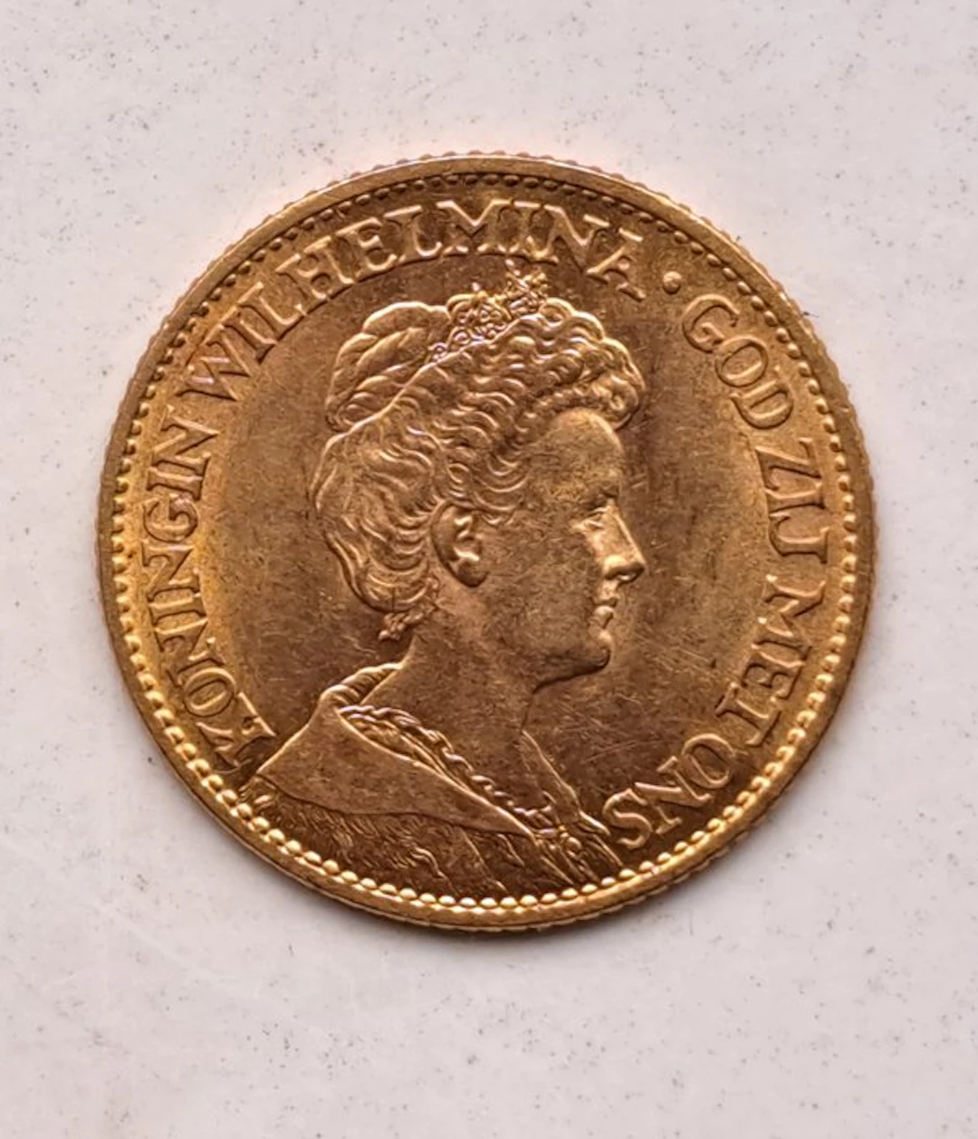 Netherlands. Wilhelmina. 10 Gulden 1917