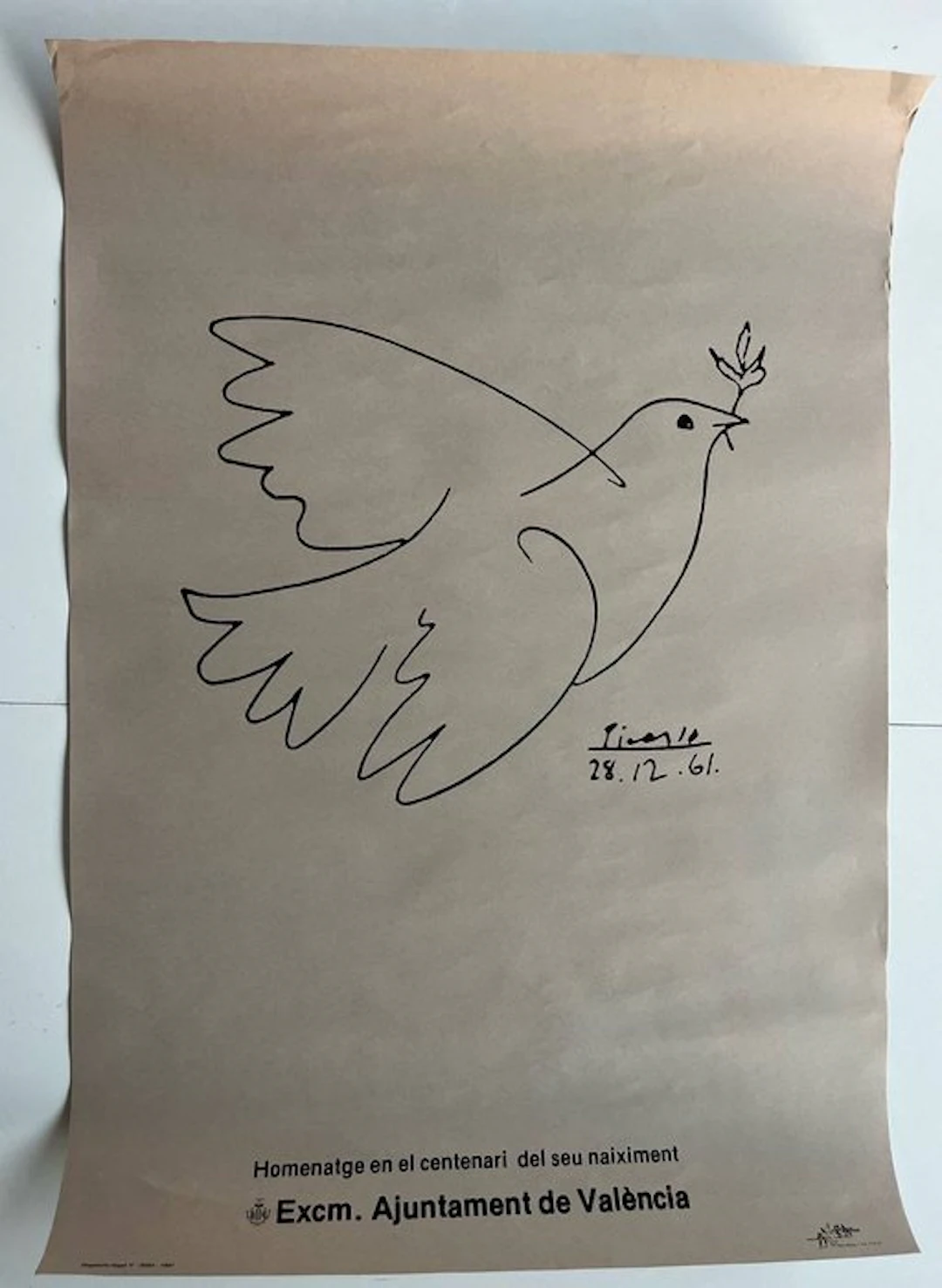 Pablo Picasso - "Dove of Peace” **Original Exhibition...