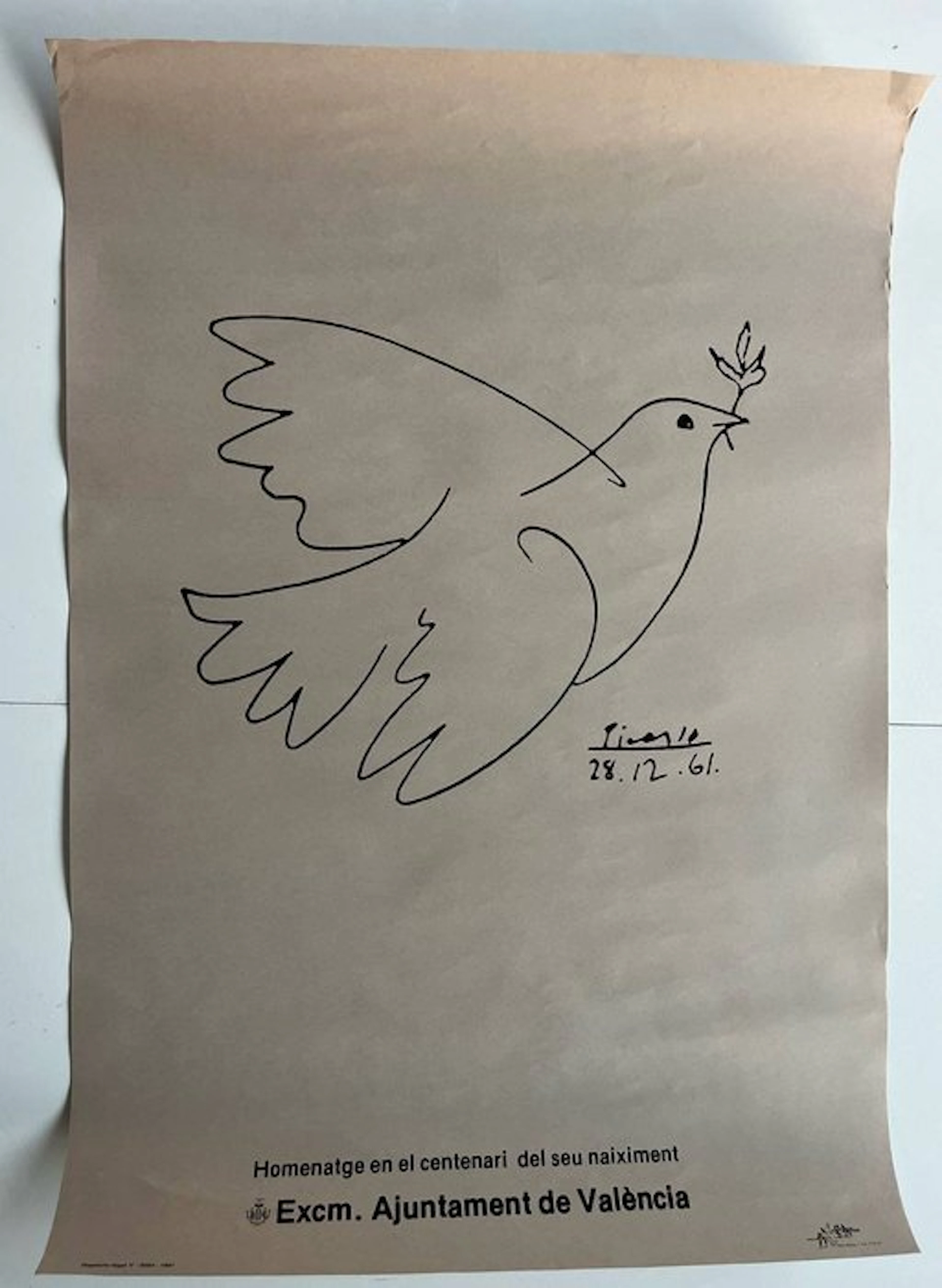 Pablo Picasso - "Dove of Peace” **Original Exhibition...