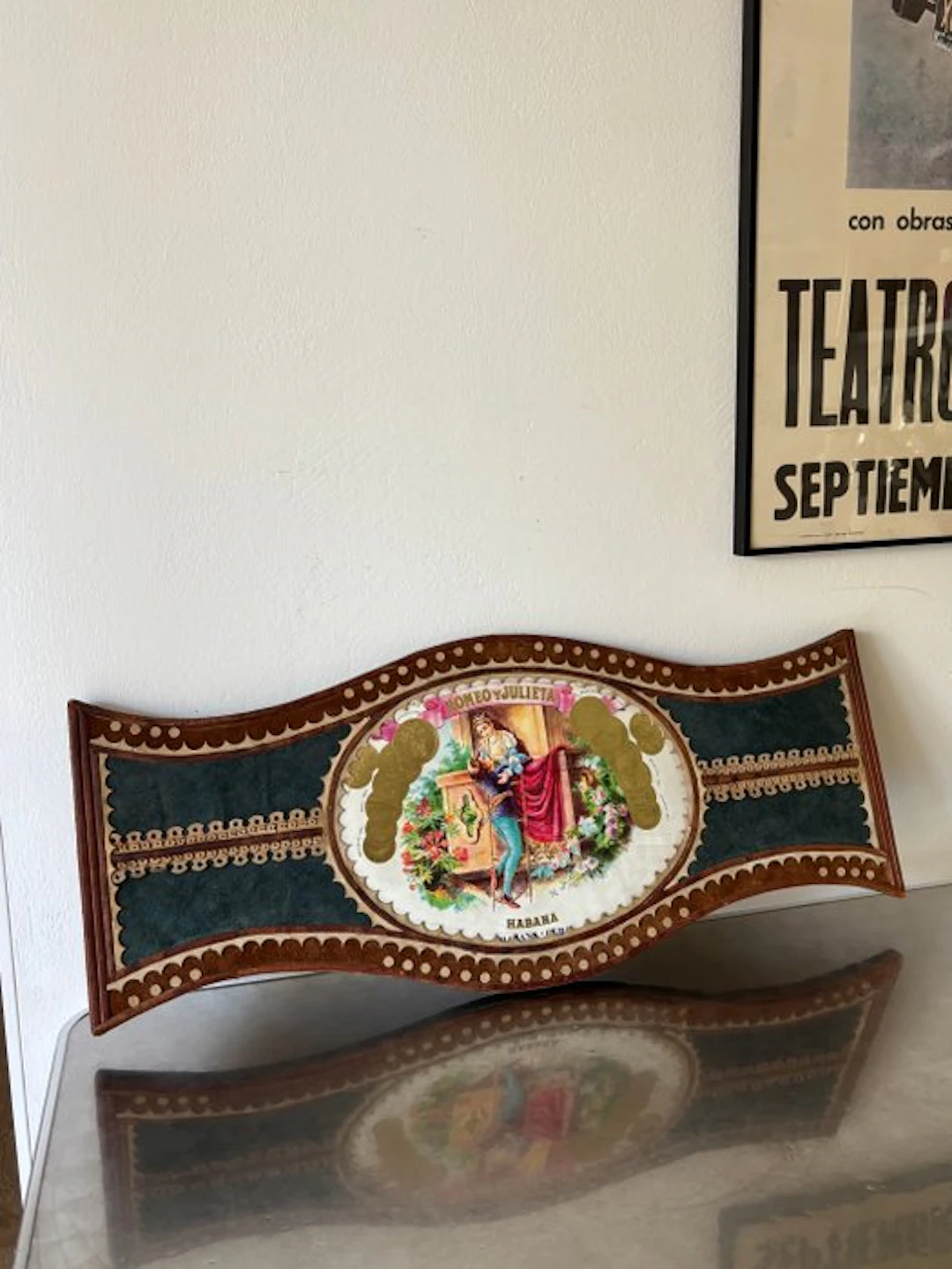 Rare Large Romeo y Julieta Advertising Wall Plaque –...