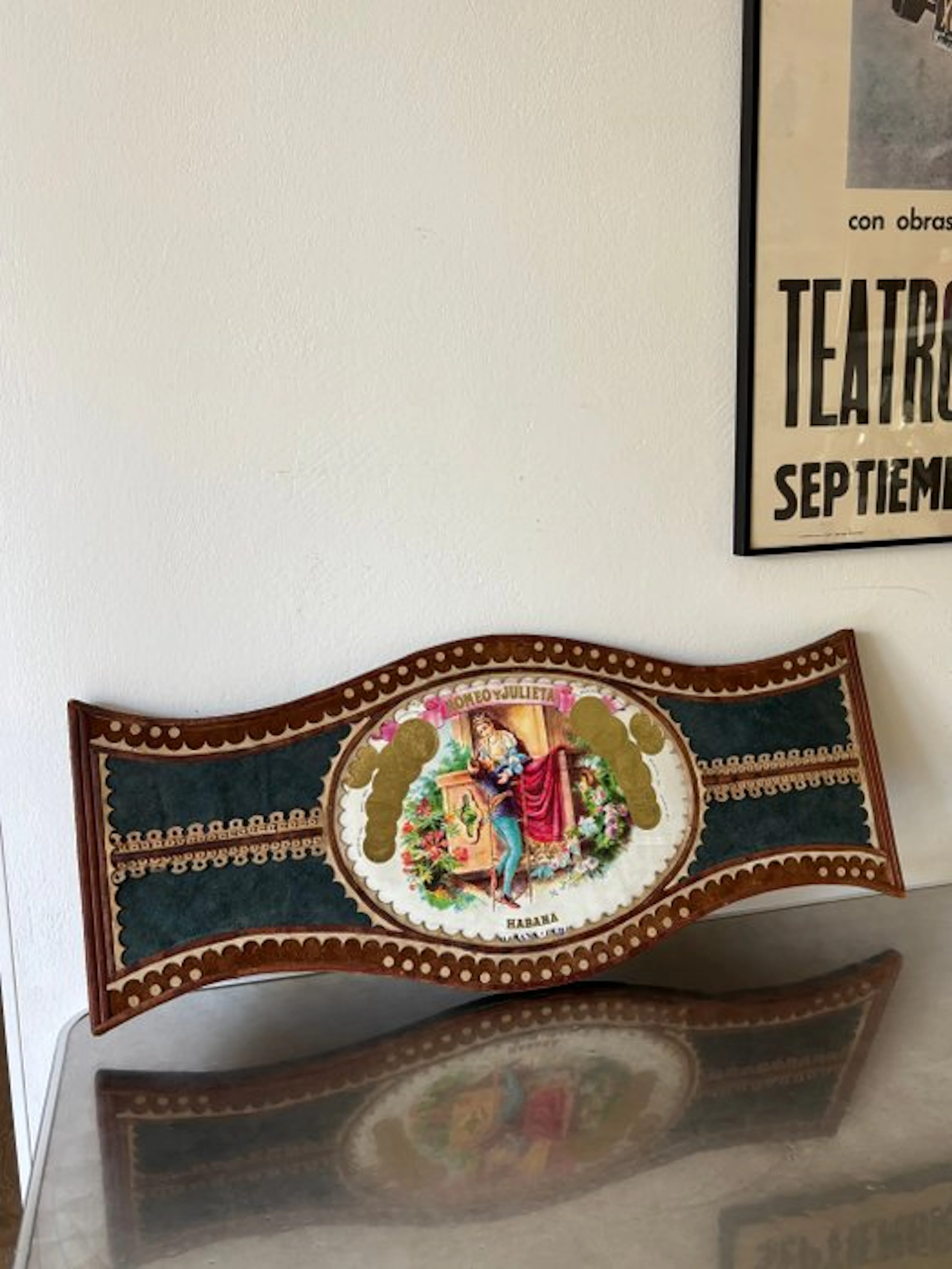 Rare Large Romeo y Julieta Advertising Wall Plaque –...