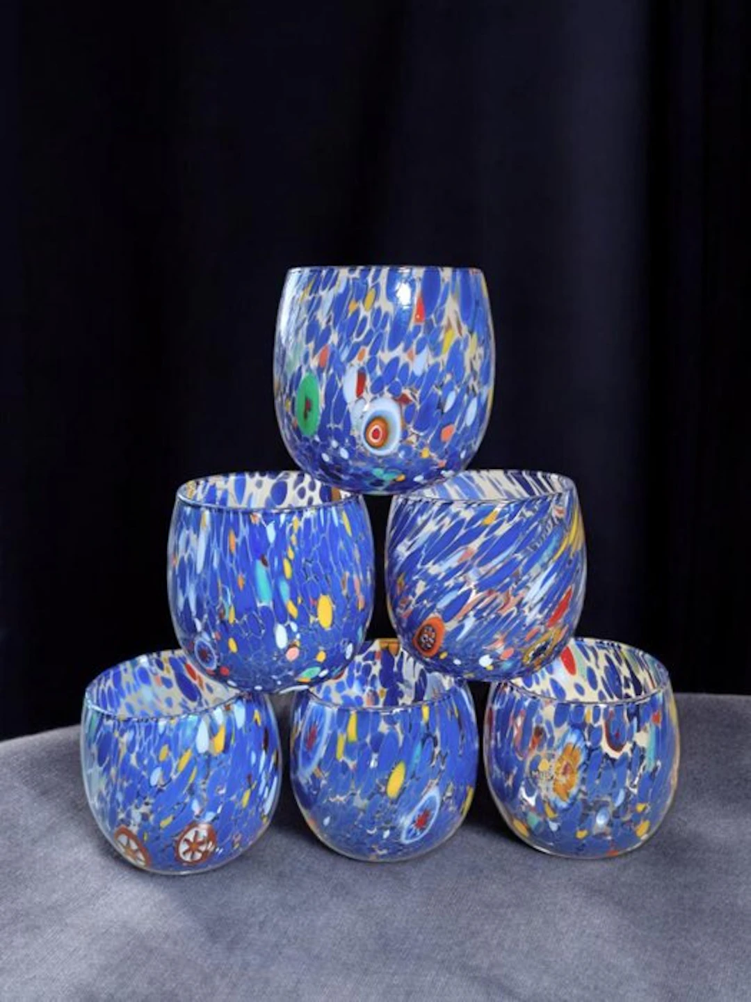 MurArt - MurArt - Drinking set (6) - Glass - Murrine Millefiori
