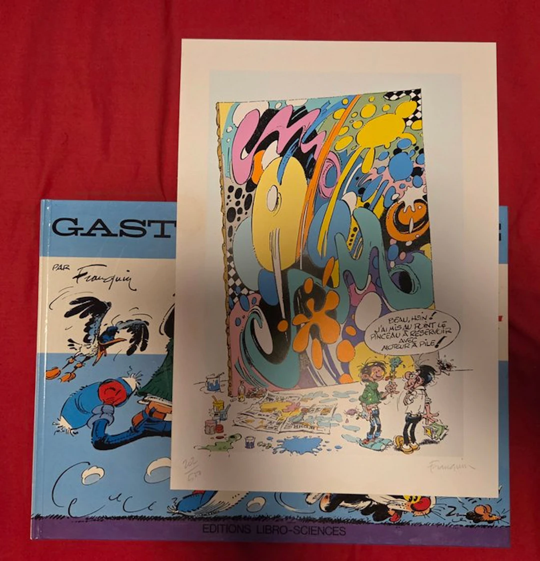 Gaston - Rempile et Désopile + sérigraphie signée - C - 1...