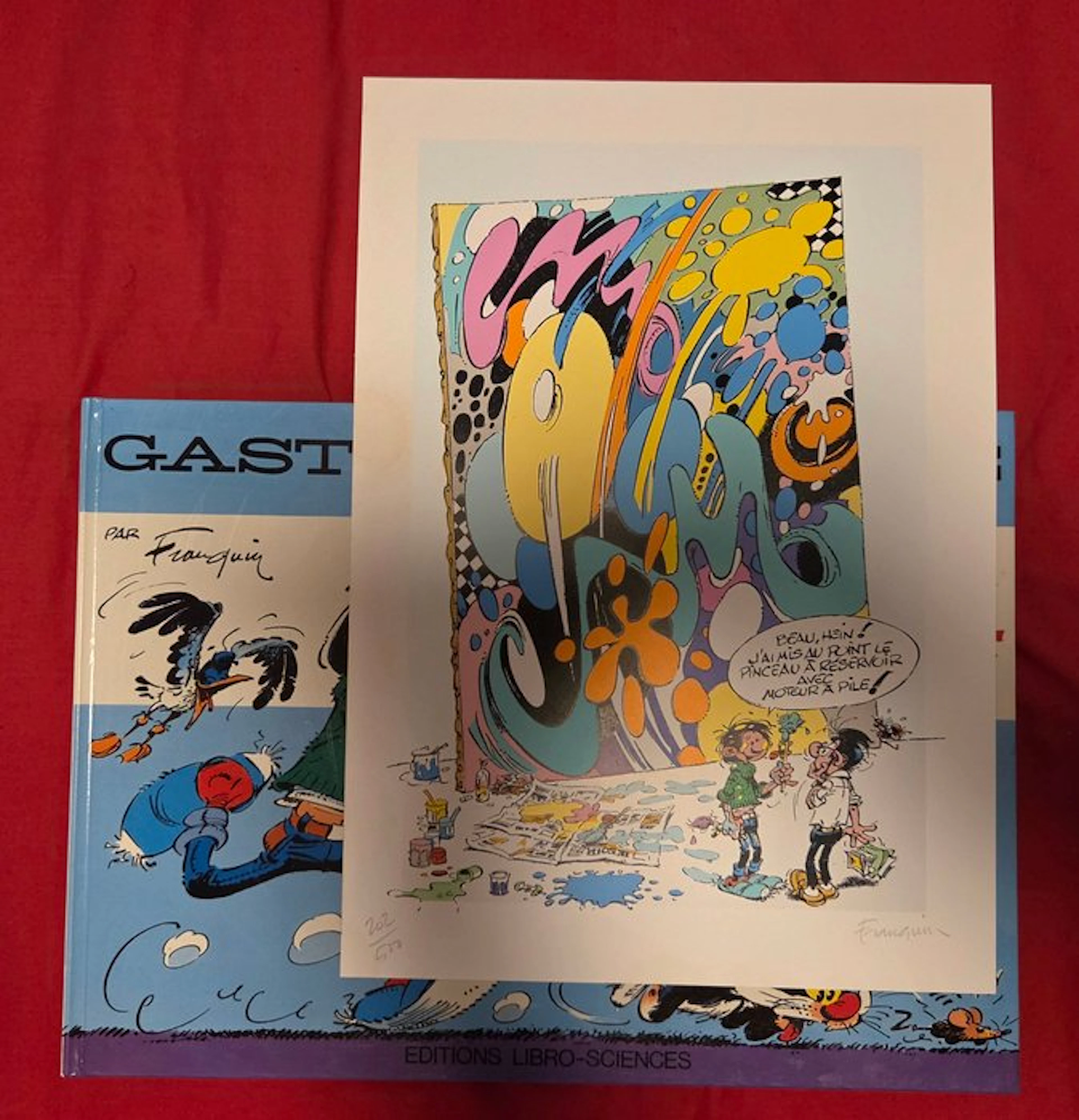 Gaston - Rempile et Désopile + sérigraphie signée - C - 1...