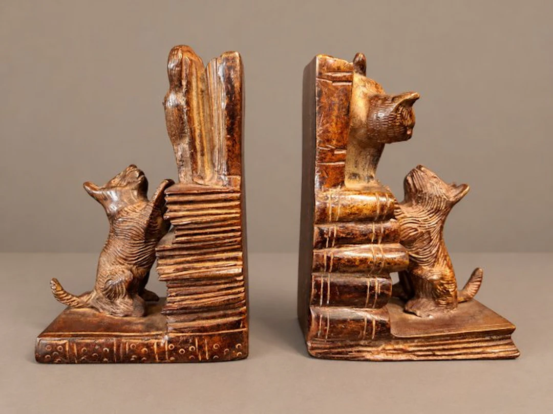 Bookends - Bronze - Art Deco bookends