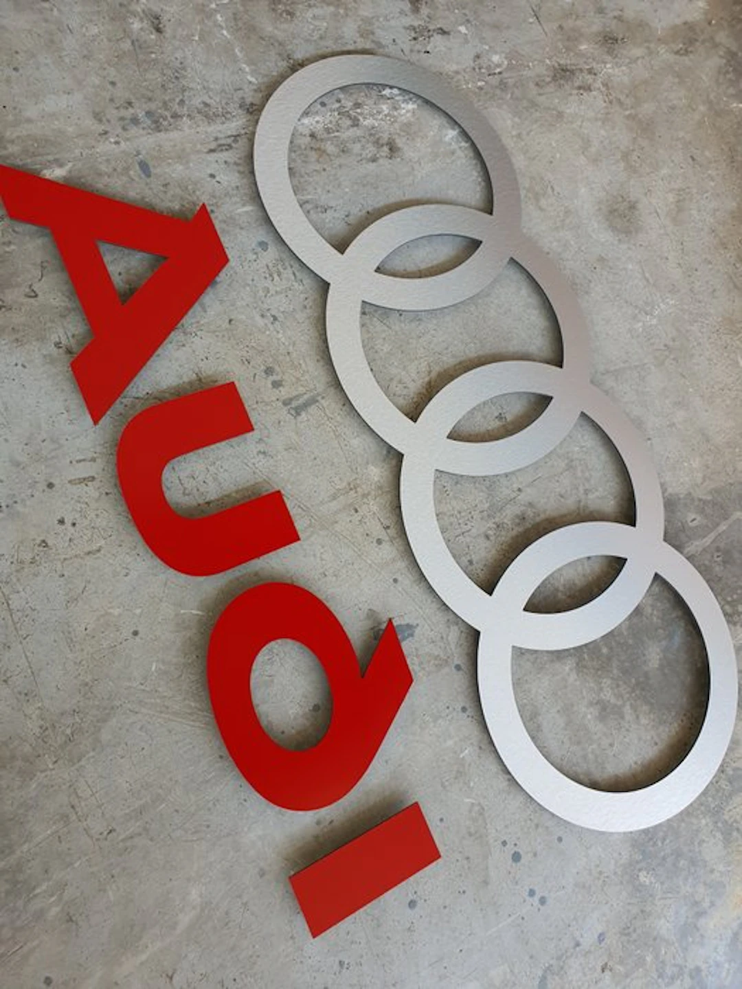 Sign - Audi - Wall professionnel Logo in aluminium* - XL size