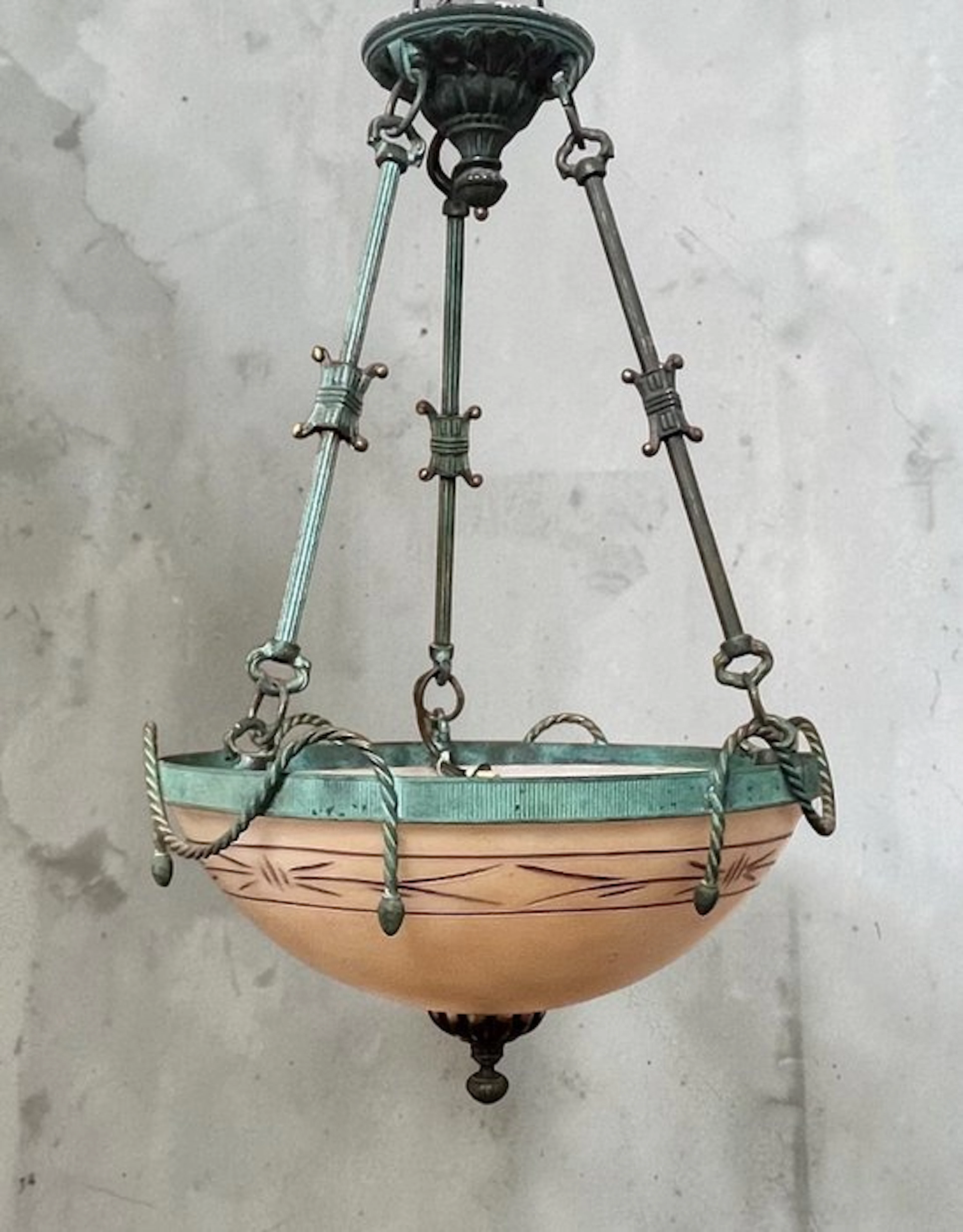 Chandelier - Crystal, Metal - Art Deco 1920–1940